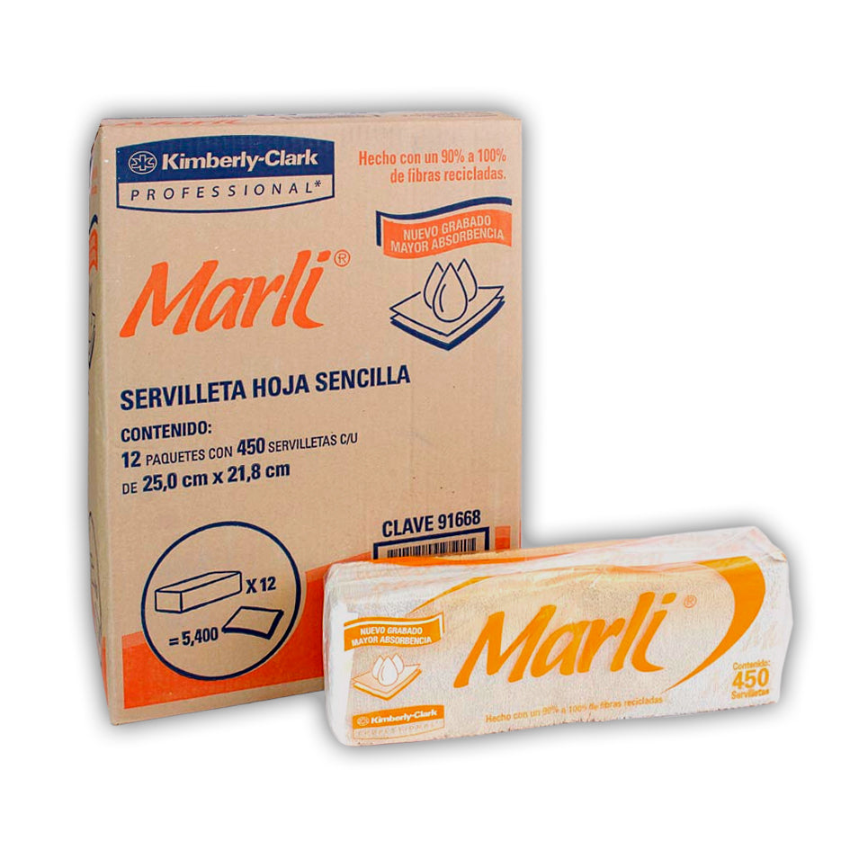 MARLI SERVILLETA 12/450 SERVICIOS C/U GOFRADO KIMBERLY CLARK