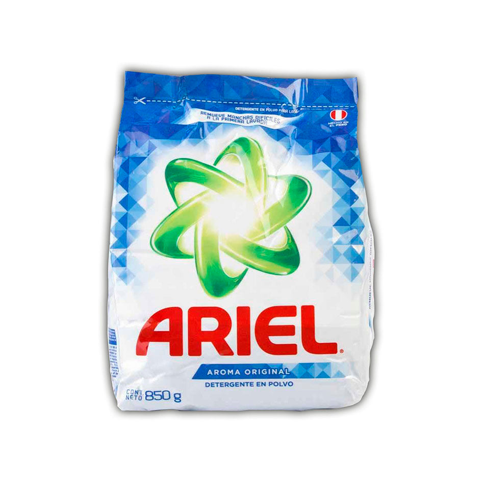 ARIEL DETERGENTE EN POLVO DE 850 GRS
