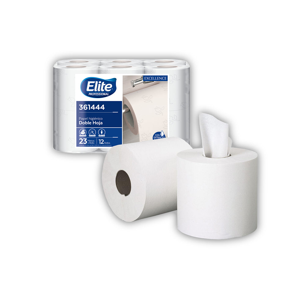 ELITE PRO Papel Higiénico Excellence 10.5 CMS 12/215 M USA 336926 HUMO ; 336940 BLANCO