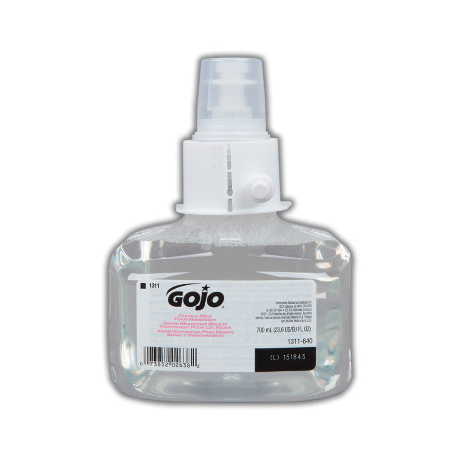 GOJO Clear & Mild Foam Handwash LTX 3/700mL USA  1380-04  1388-04  1386-04