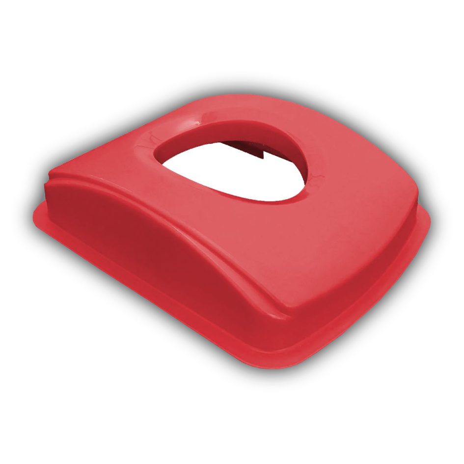 Tapa Eliptica para cesto de 65 y 80 litros Color Rojo