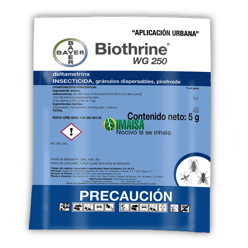 Biothrine WG insecticida en polvo para casa 20/5gr  B. Azu